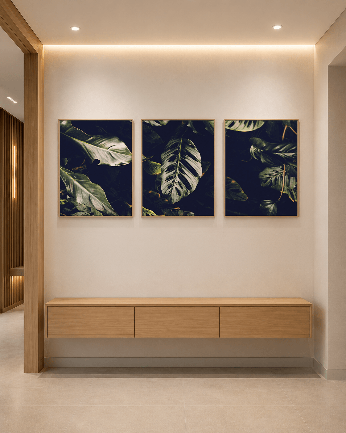 KIT 3 QUADROS DECORATIVOS - TROPICAL BRASIL